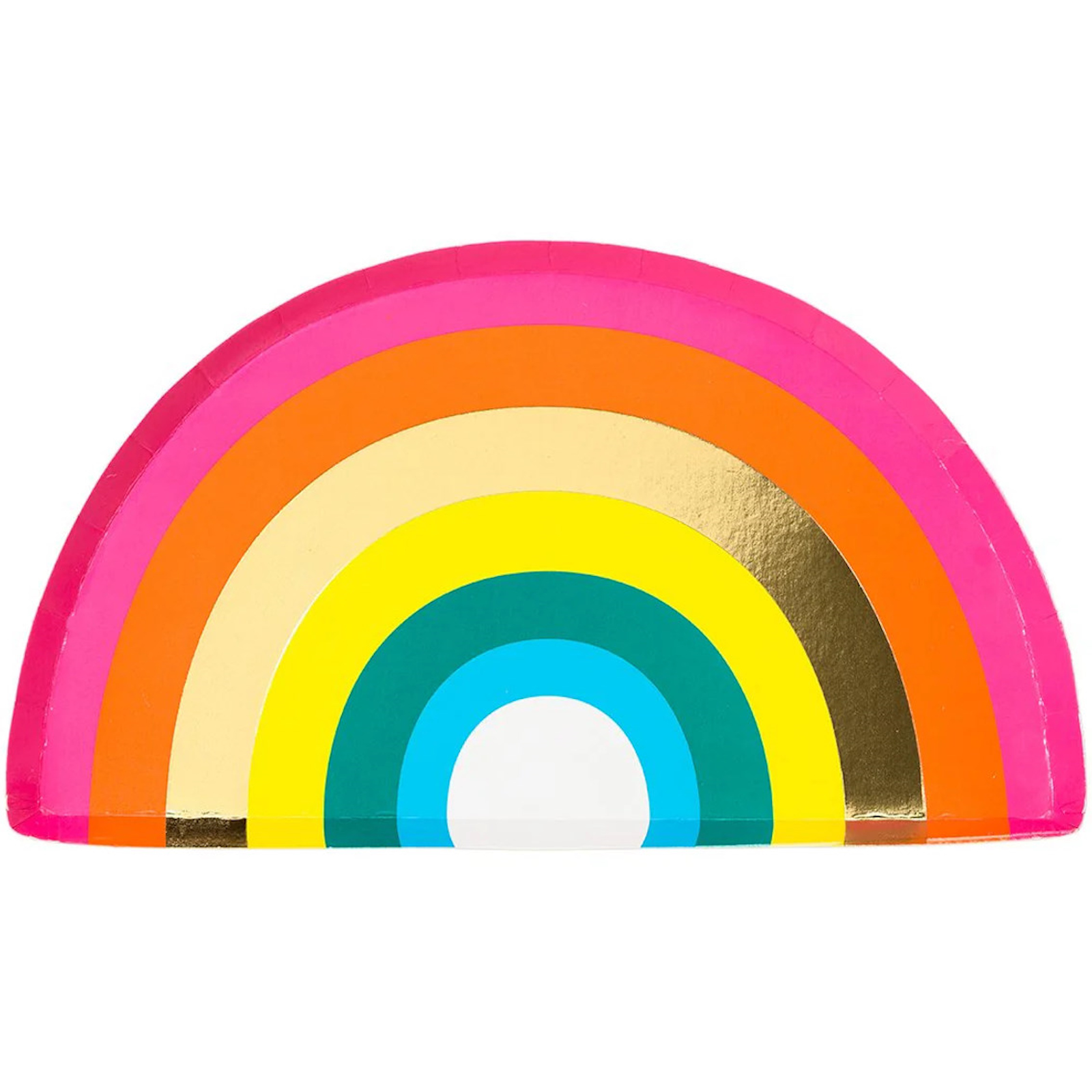Talking Tables Birthday Brights Rainbow Shaped Paper Plates (Pack of 12) 