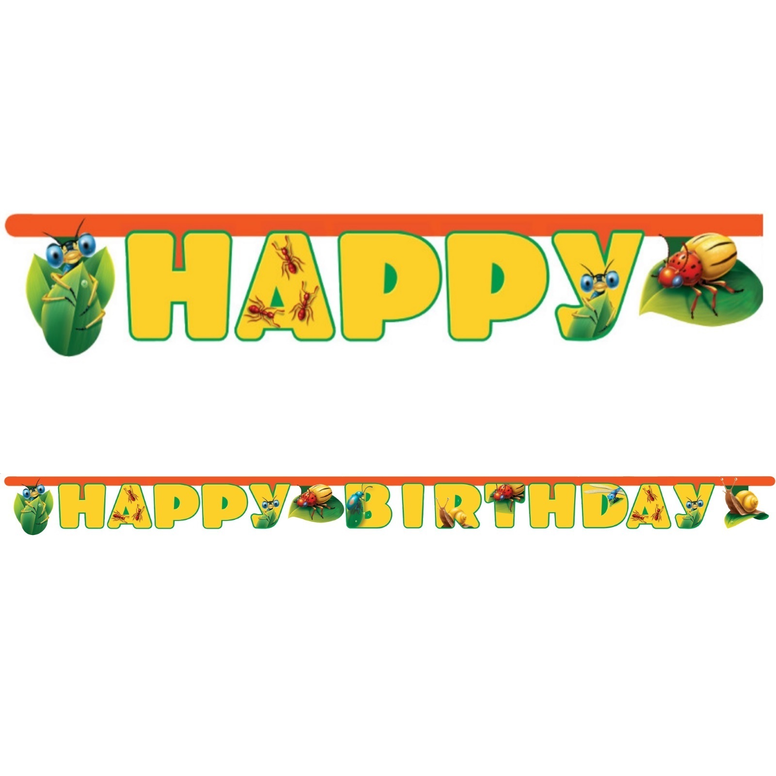 Bug-Eyed Happy Birthday Banner