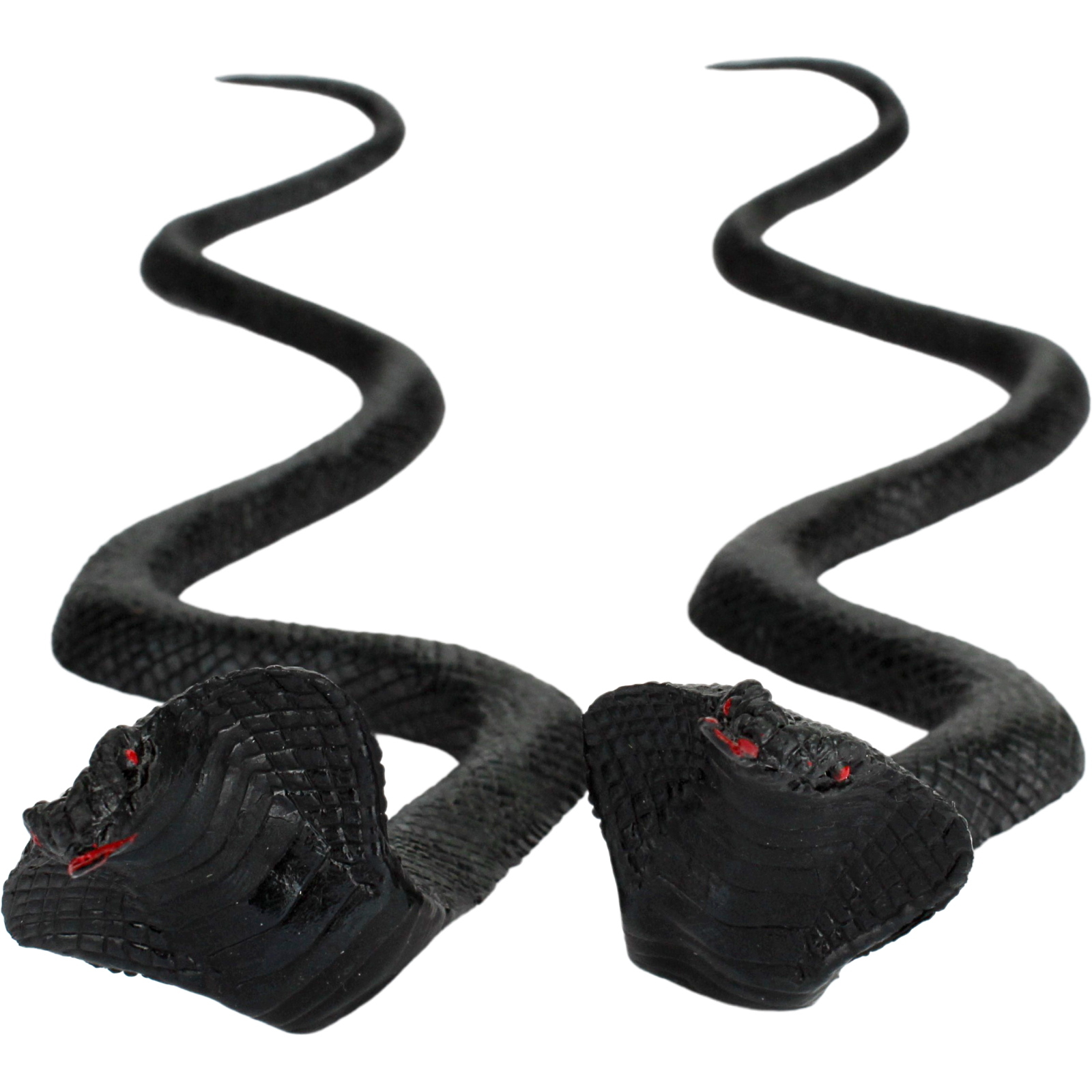 Plastic Black Snakes (Pack of 2)