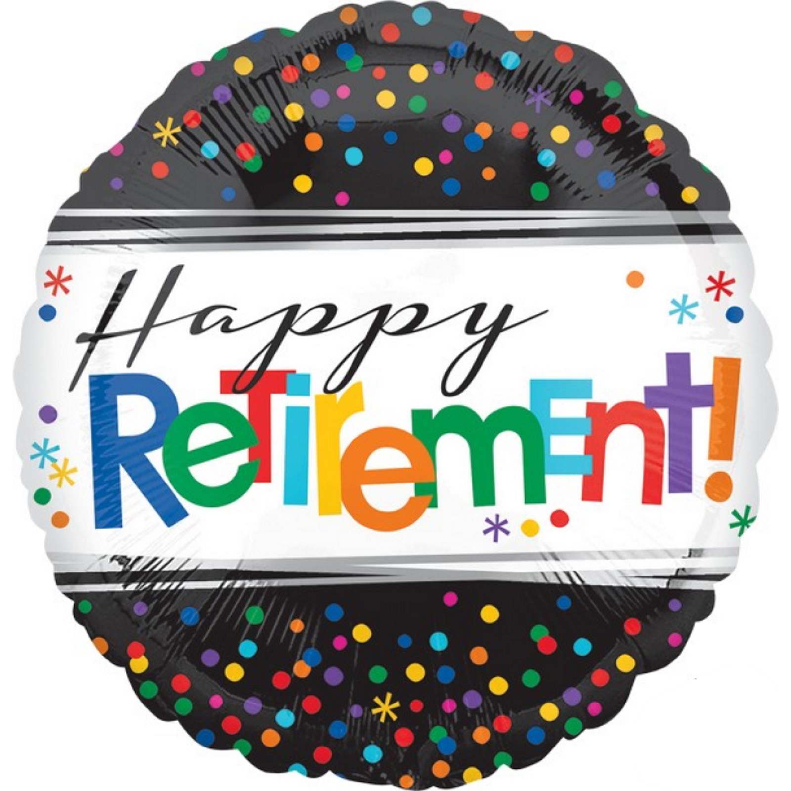 Happy Retirement Foil Helium Balloon