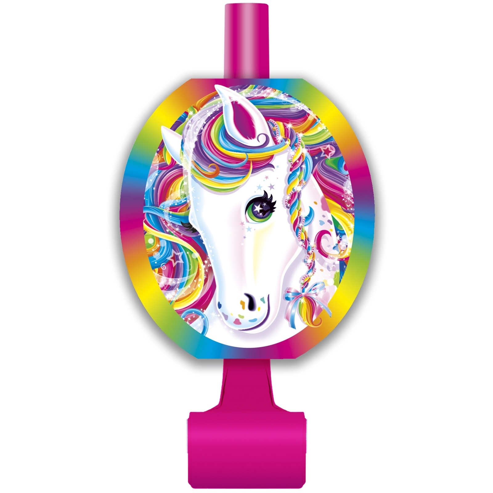 Rainbow Majesty Pony Party Blowers (Pack of 8)