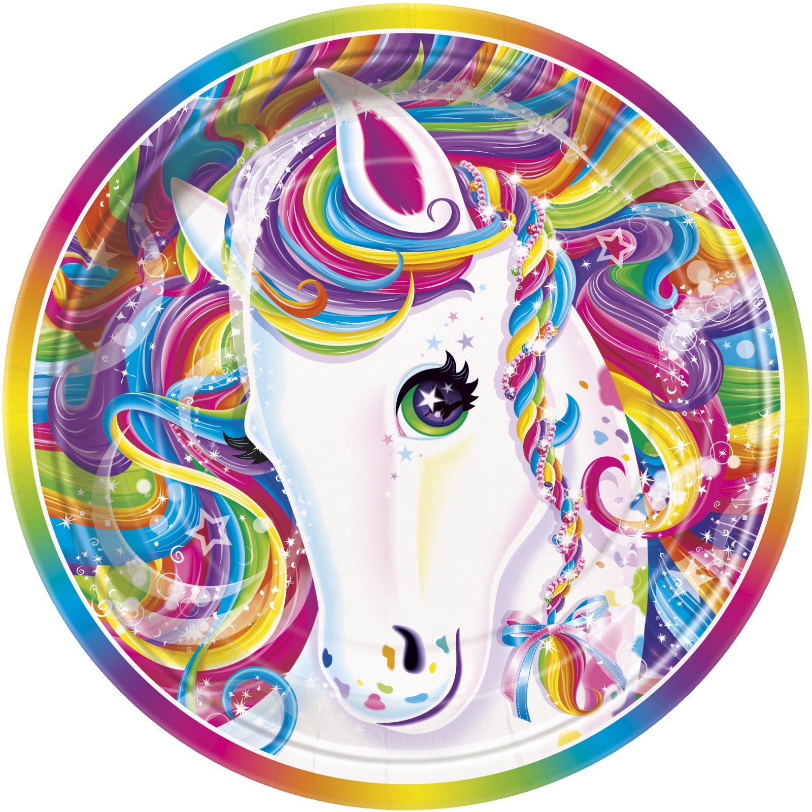 Rainbow Majesty Pony Large Paper Plates (Pack of 8)
