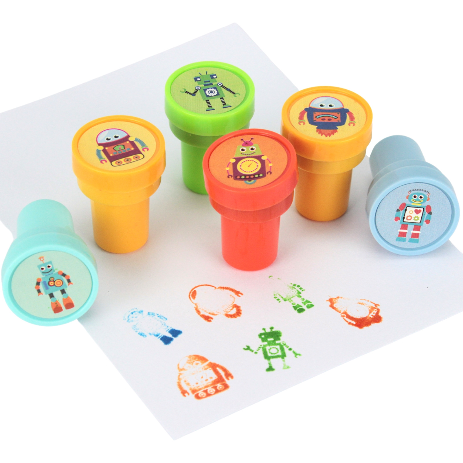 Assorted Robot Stamps (Pack of 6) 