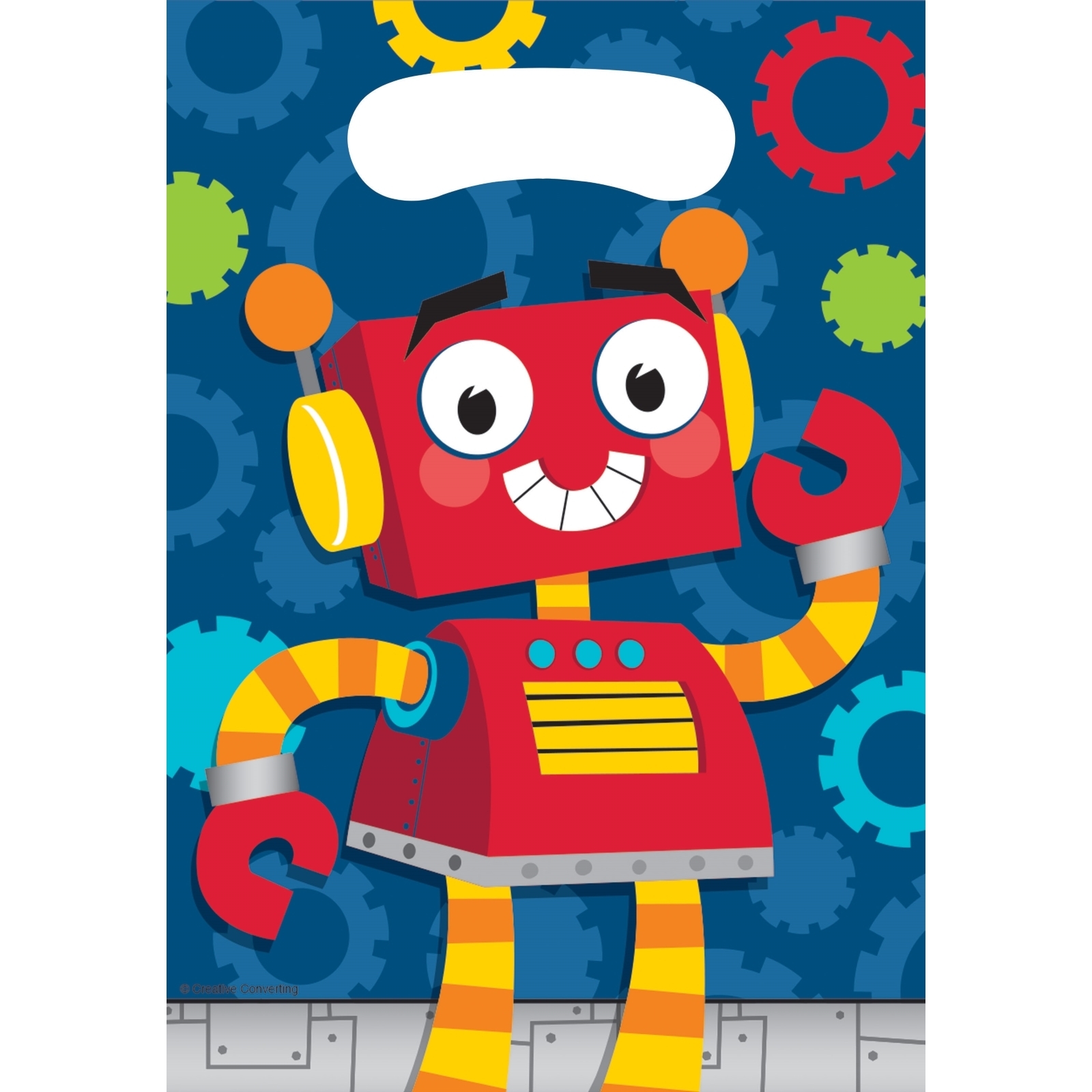 Robots Lolly/Treat Bags (Pack of 8)