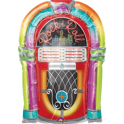 Rock-n-Roll Jukebox Supershape Jumbo Helium Balloon