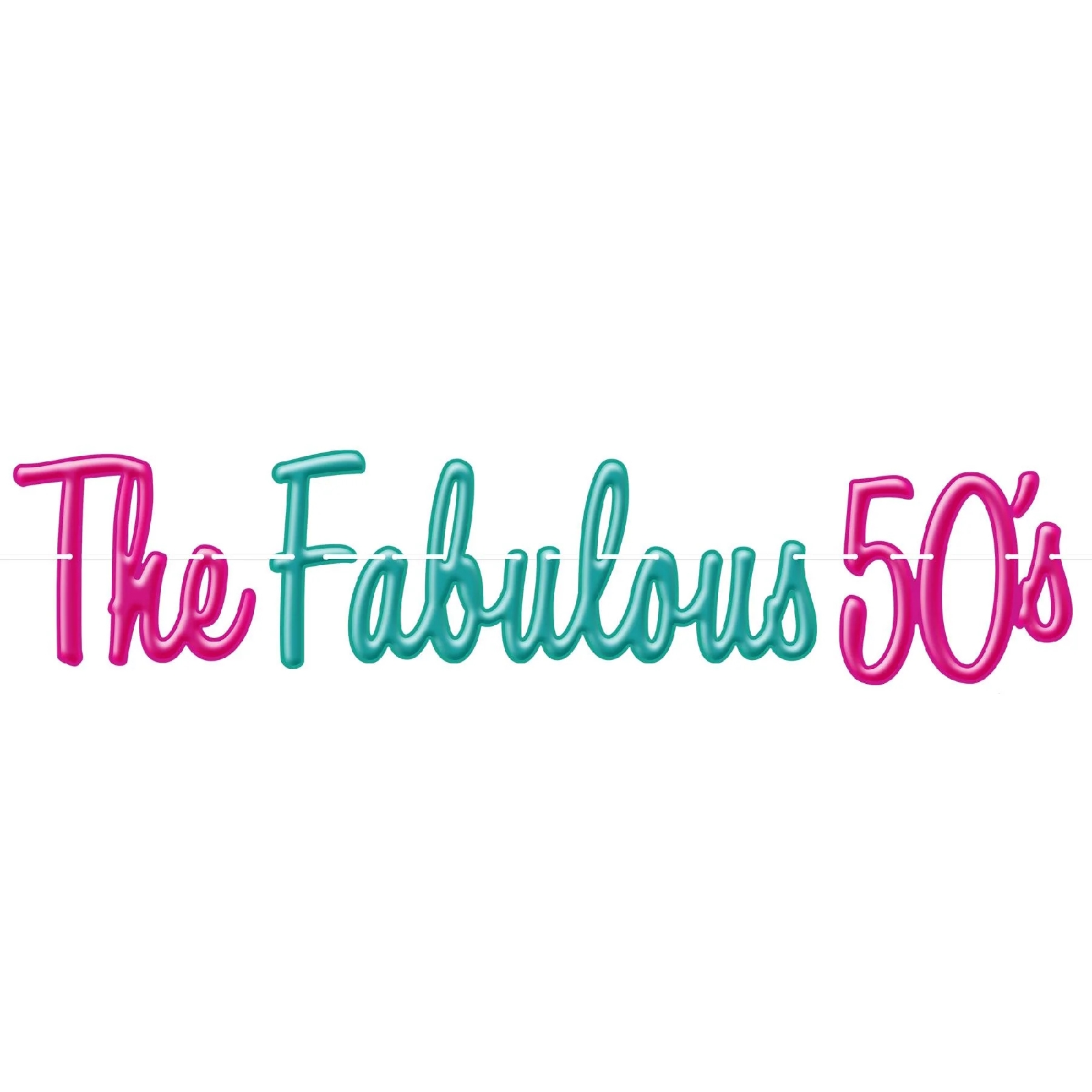 The Fabulous 50's Letter Banner
