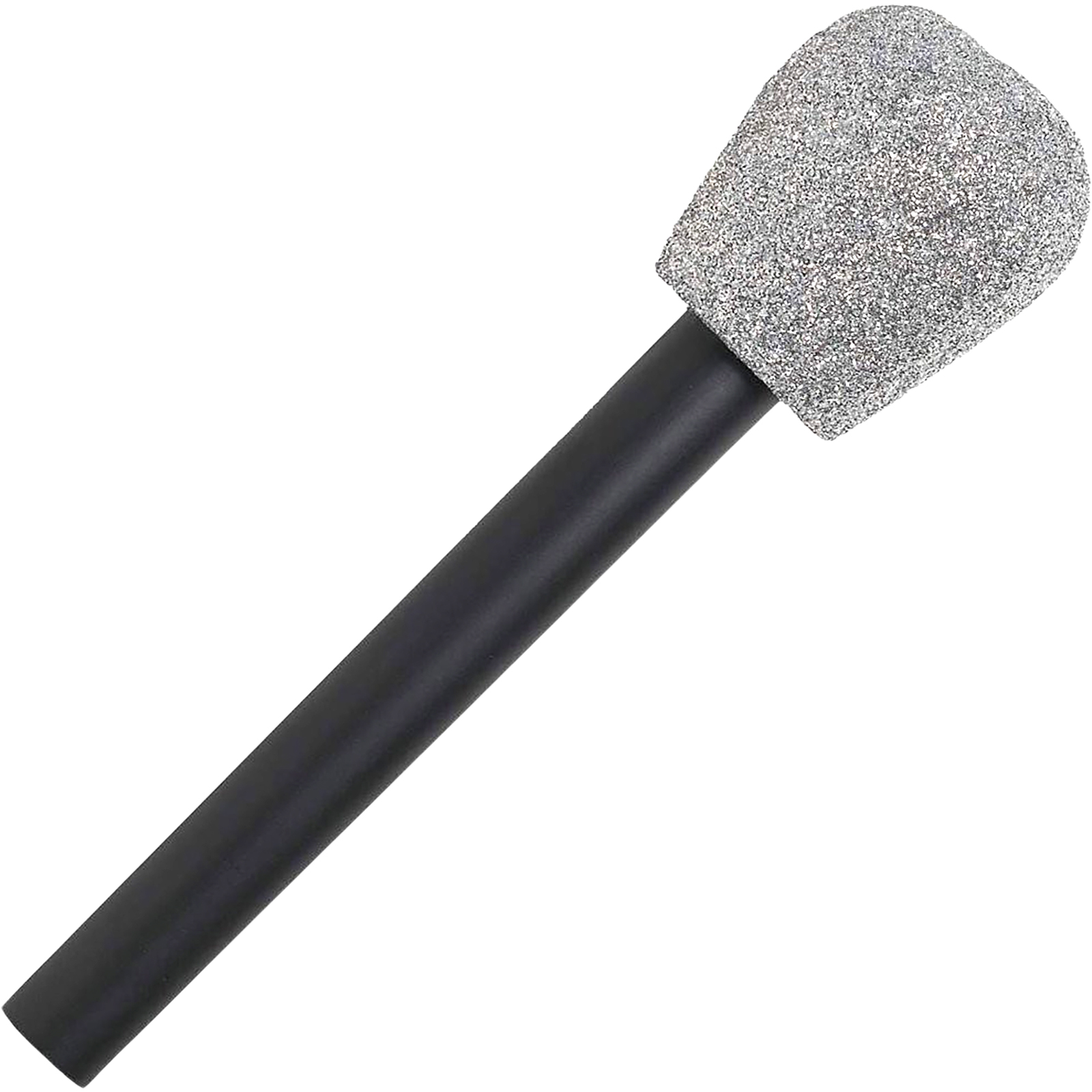 Silver Glittered Microphone