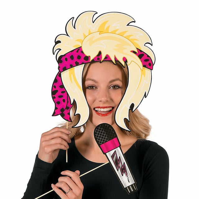 Rock Star Photo Props (Pack of 12) 50's Rock and Roll Themed Party
