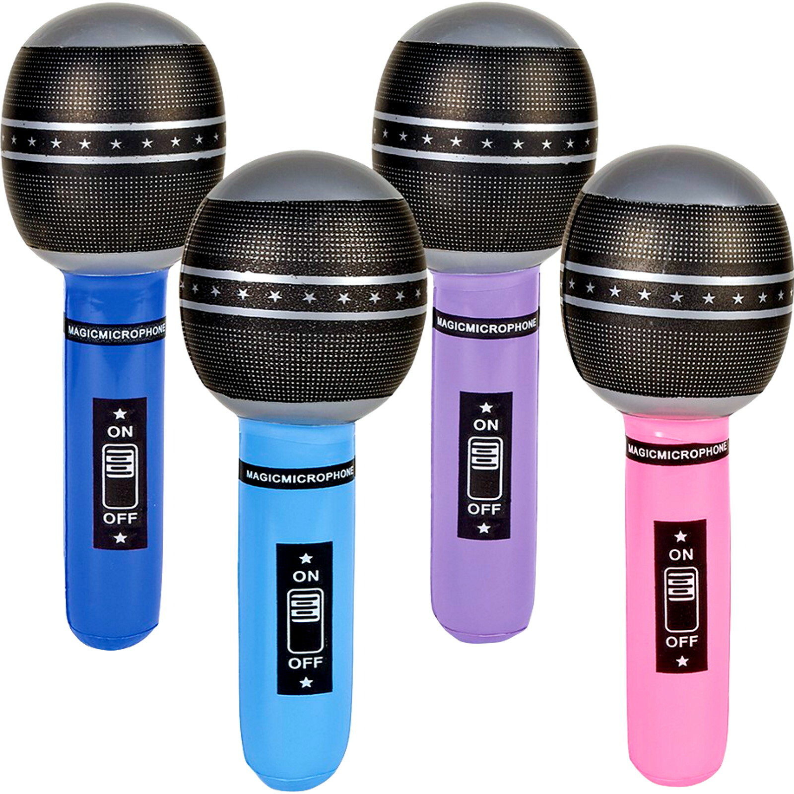 Inflatable Microphones (Pack of 12)