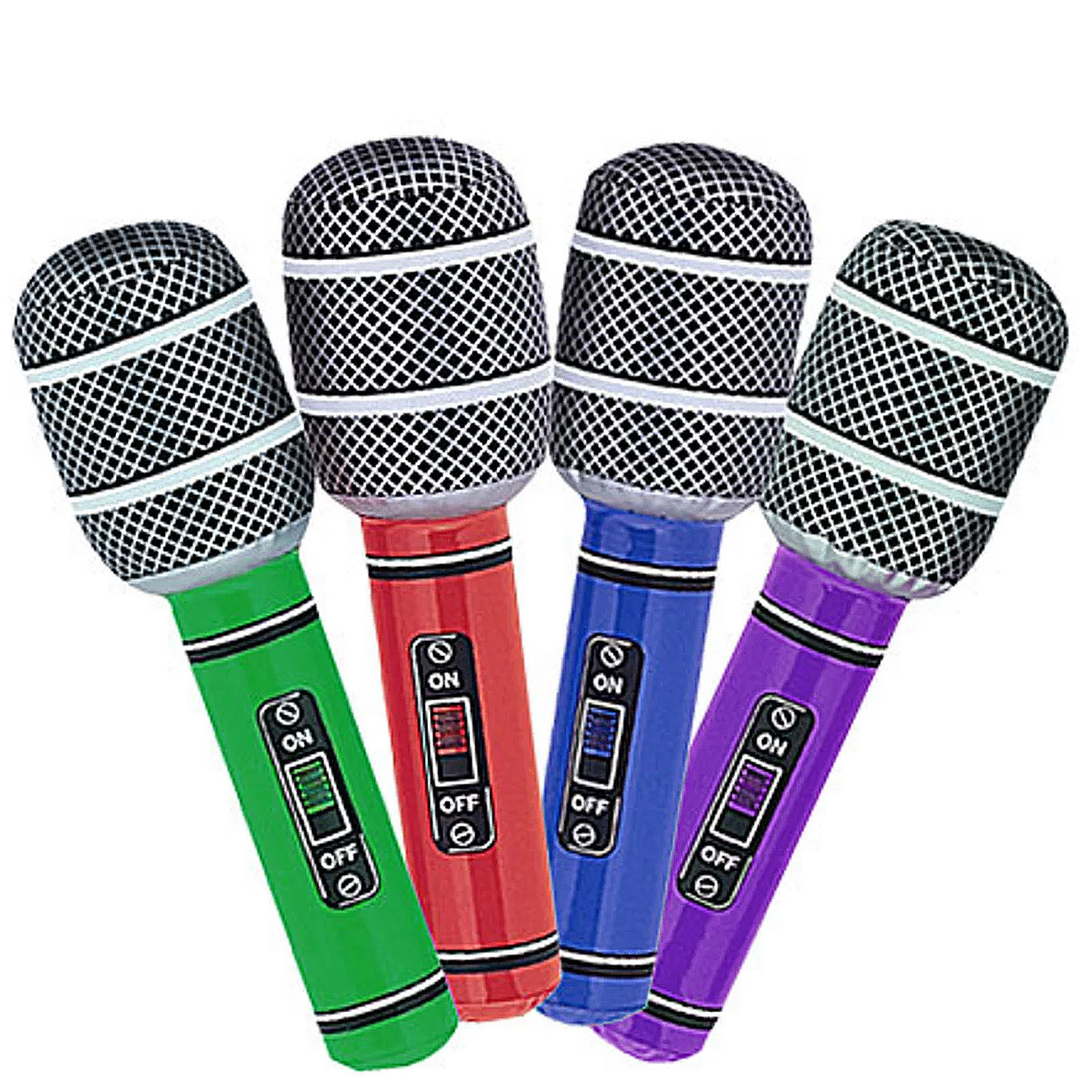 Inflatable Microphones (Pack of 4)