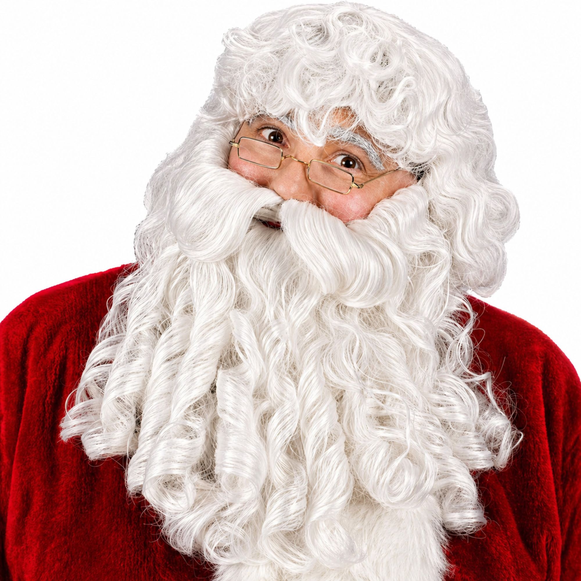 Adult Deluxe Santa Wig Beard & Eyebrows Set