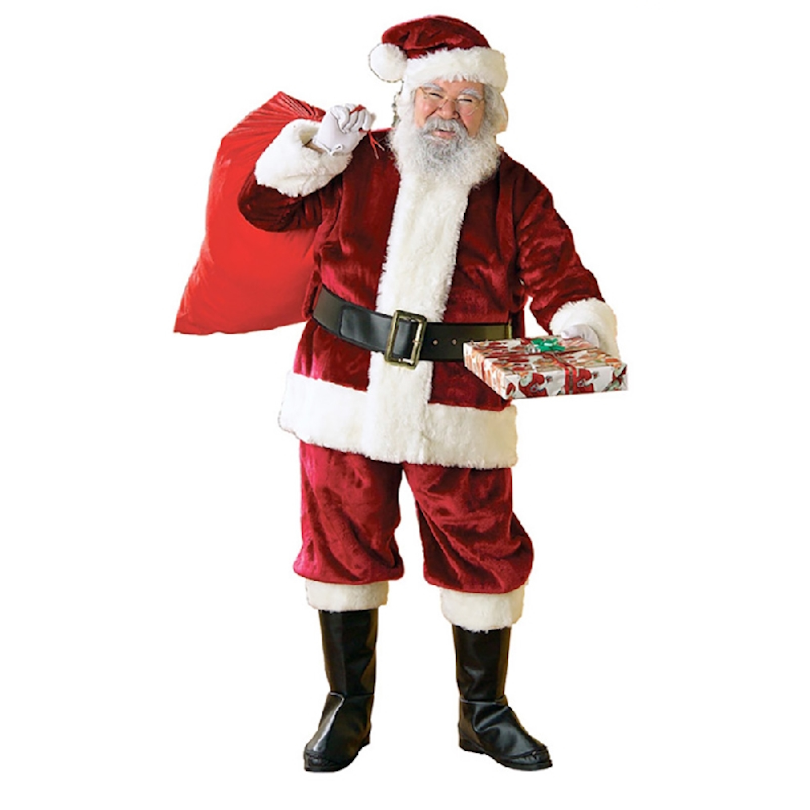 Santa Suit Crimson Regency Deluxe Adult Costume Standard
