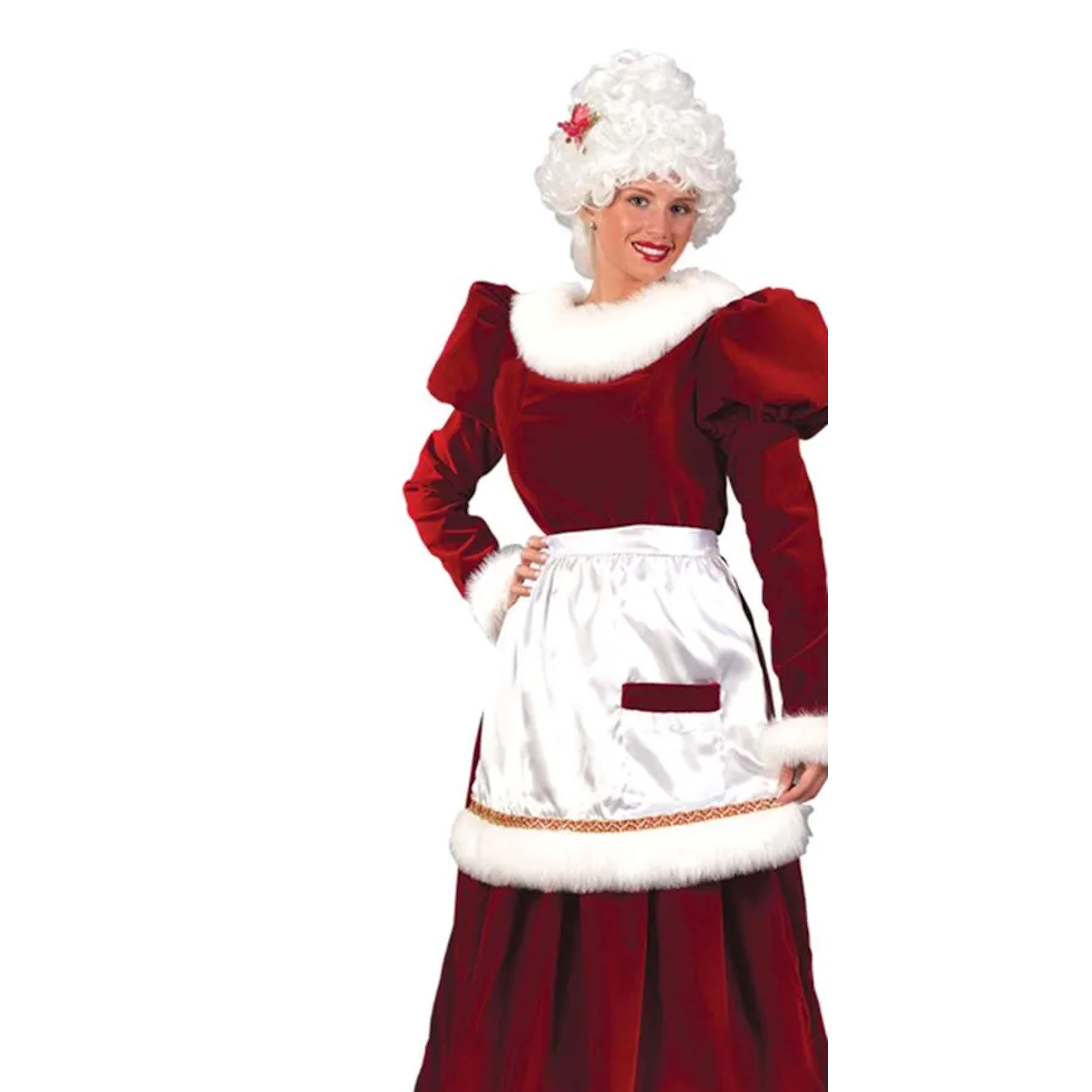Mrs. Claus Velvet Adult Costume M/L