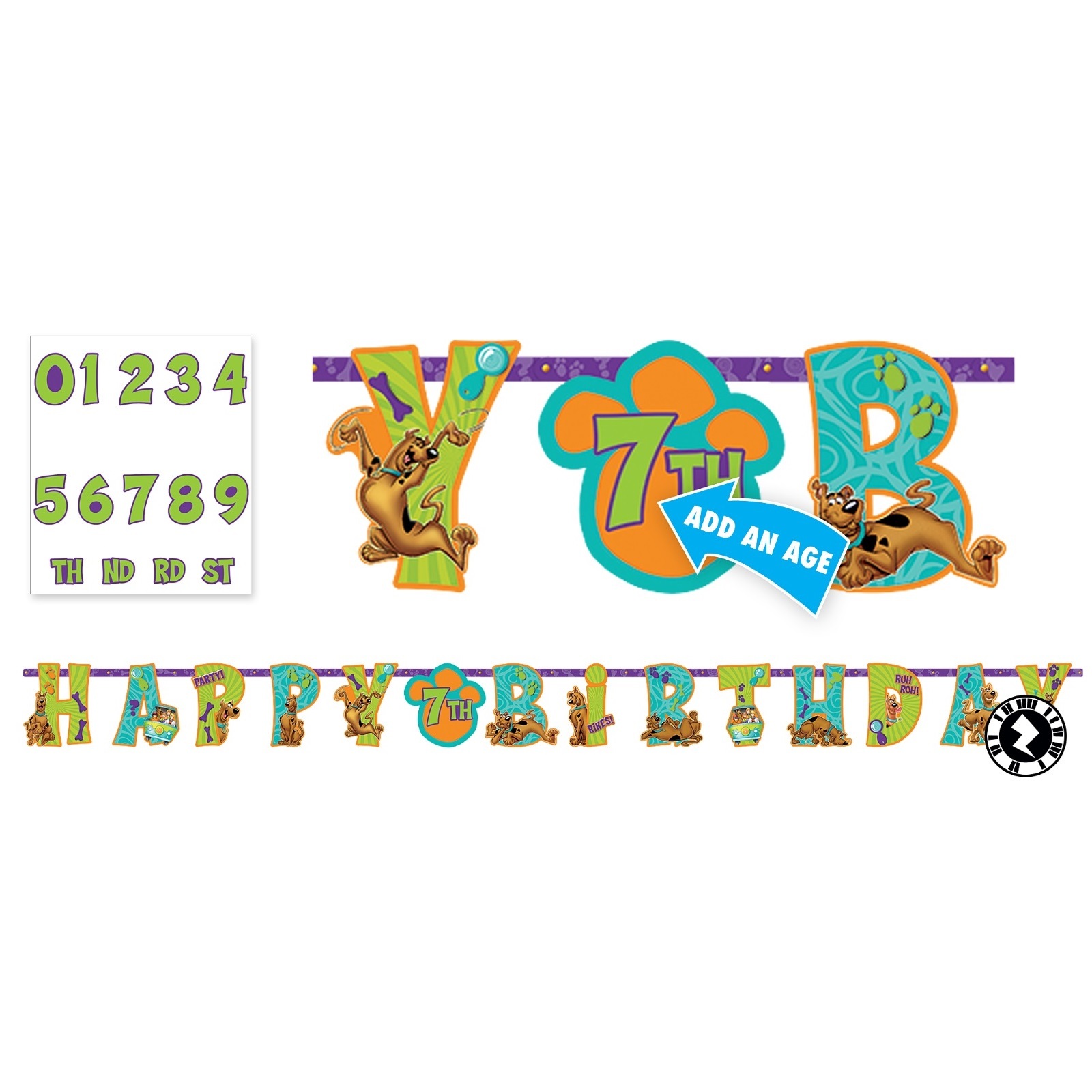 Scooby Doo Jumbo Add an Age Banner Kit