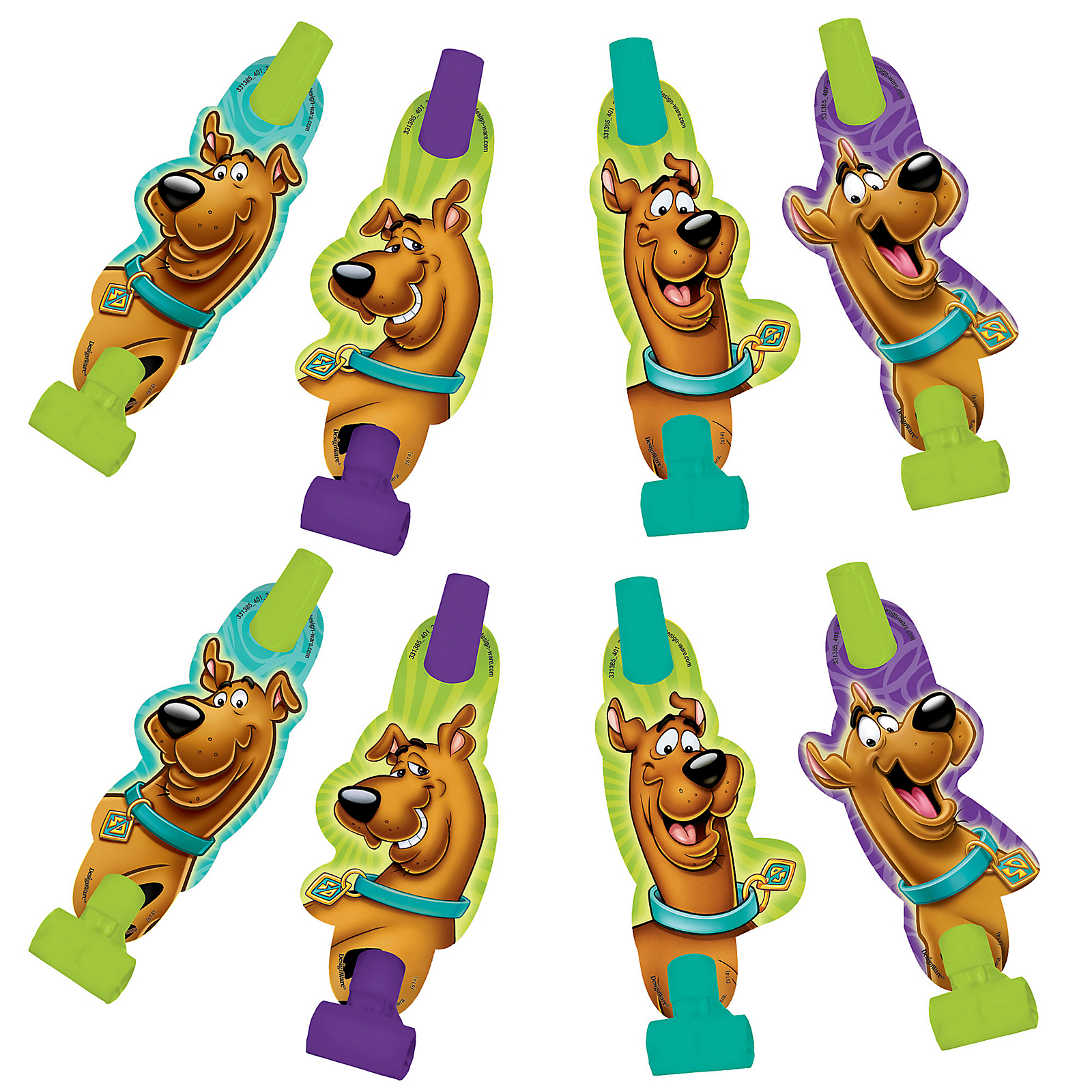 Scooby Doo Party Blowers (Pack of 8)