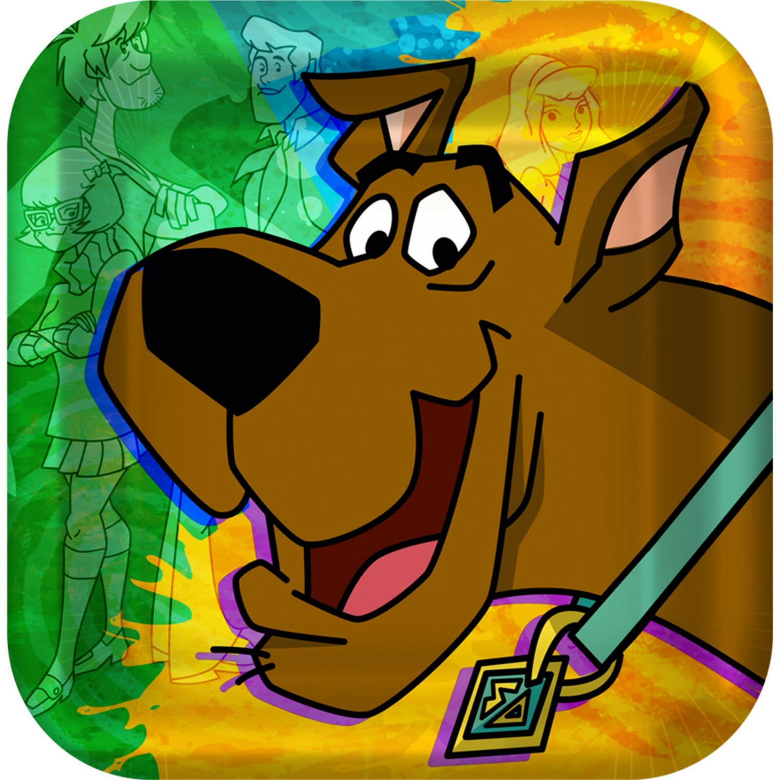 Scooby Doo Mod Mystery Small Paper Plates (Pack of 8)
