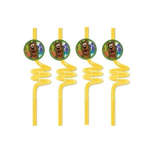 Scooby Doo Fun Twisty Straws (Pack of 4)