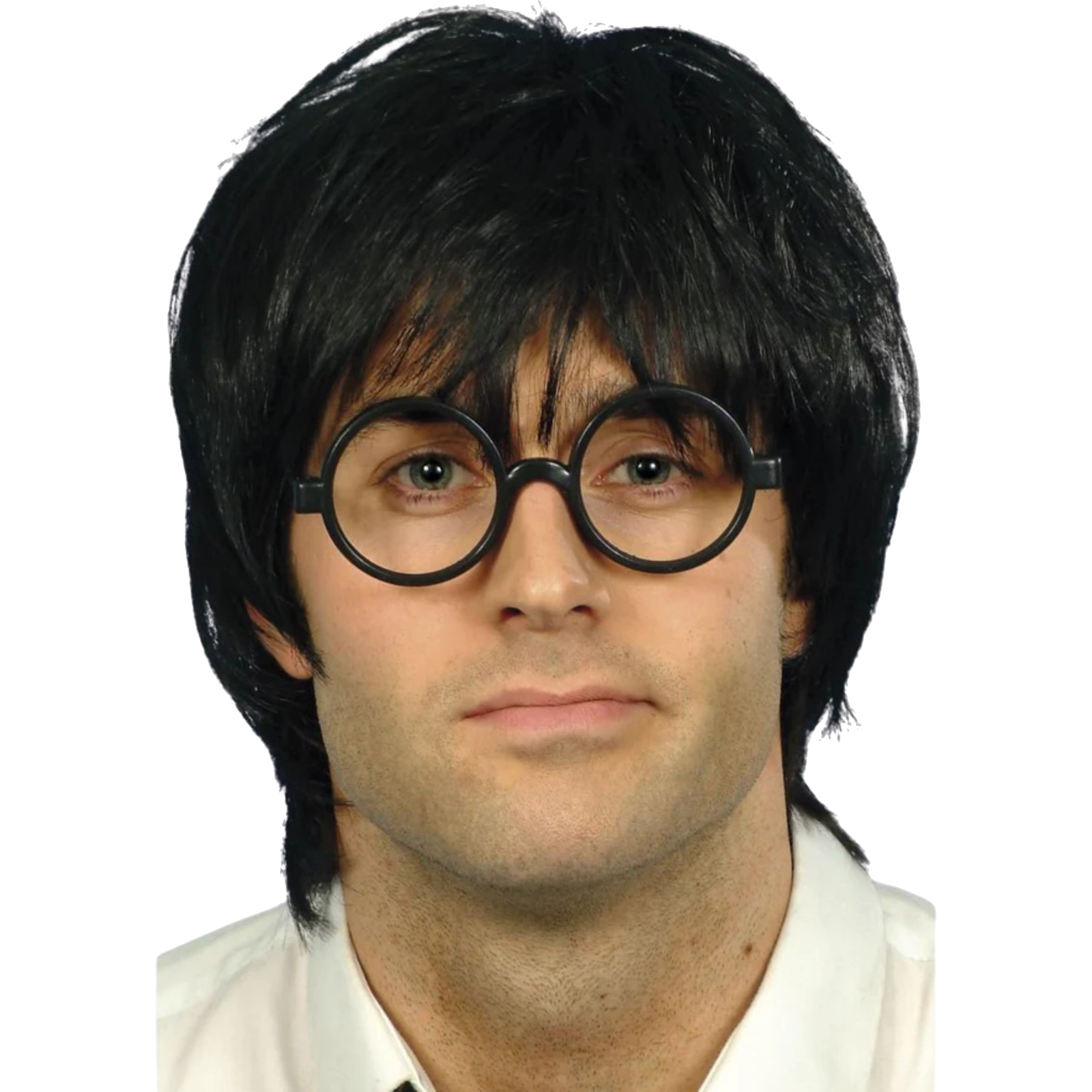 Men's Schoolboy Wig And Glasses Set