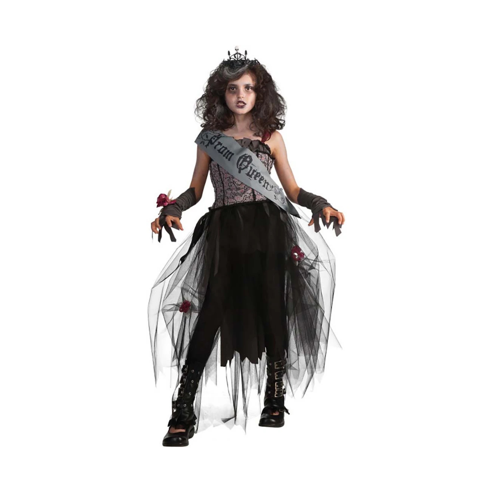 Goth Prom Queen Child Costume Small