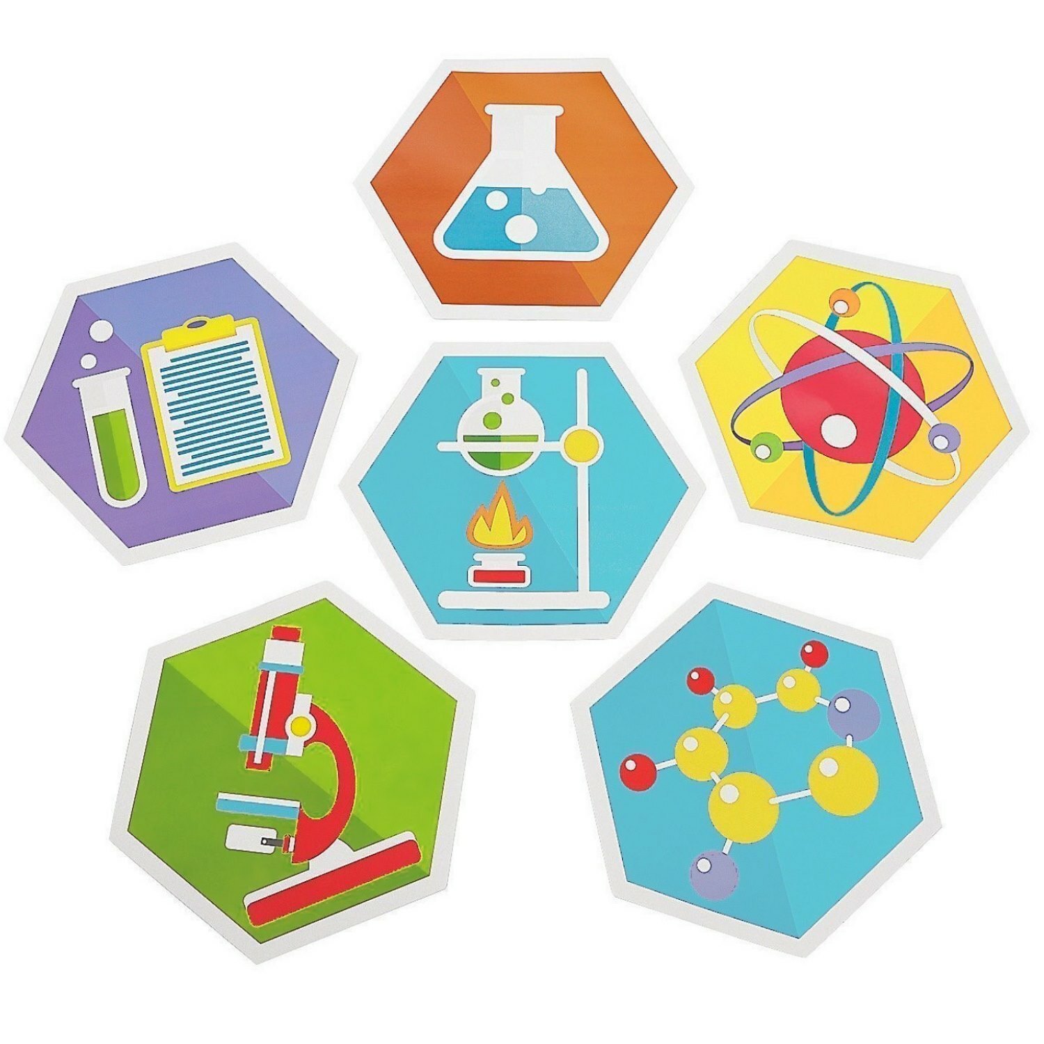 Science Party Wall Cutouts (Pack of 6)