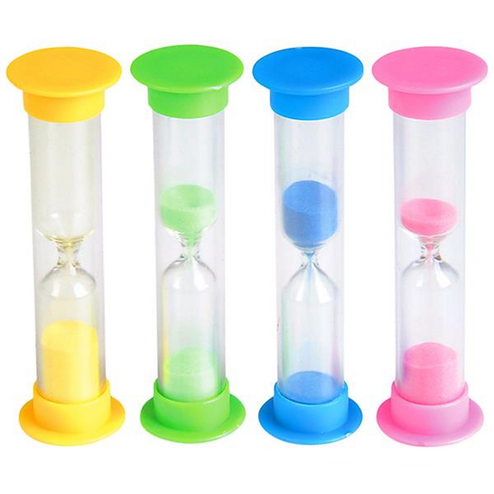Assorted Coloured Sand Timers (Pack of 12)
