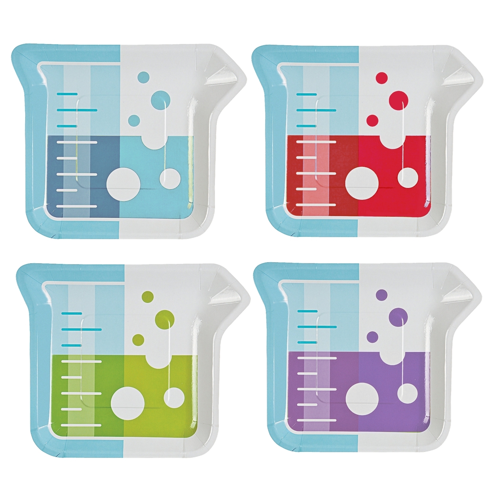 Science Party Small Paper Plates (Pack of 8)