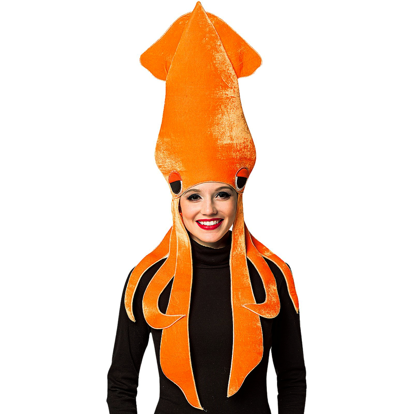 Plush Adult Squid Hat