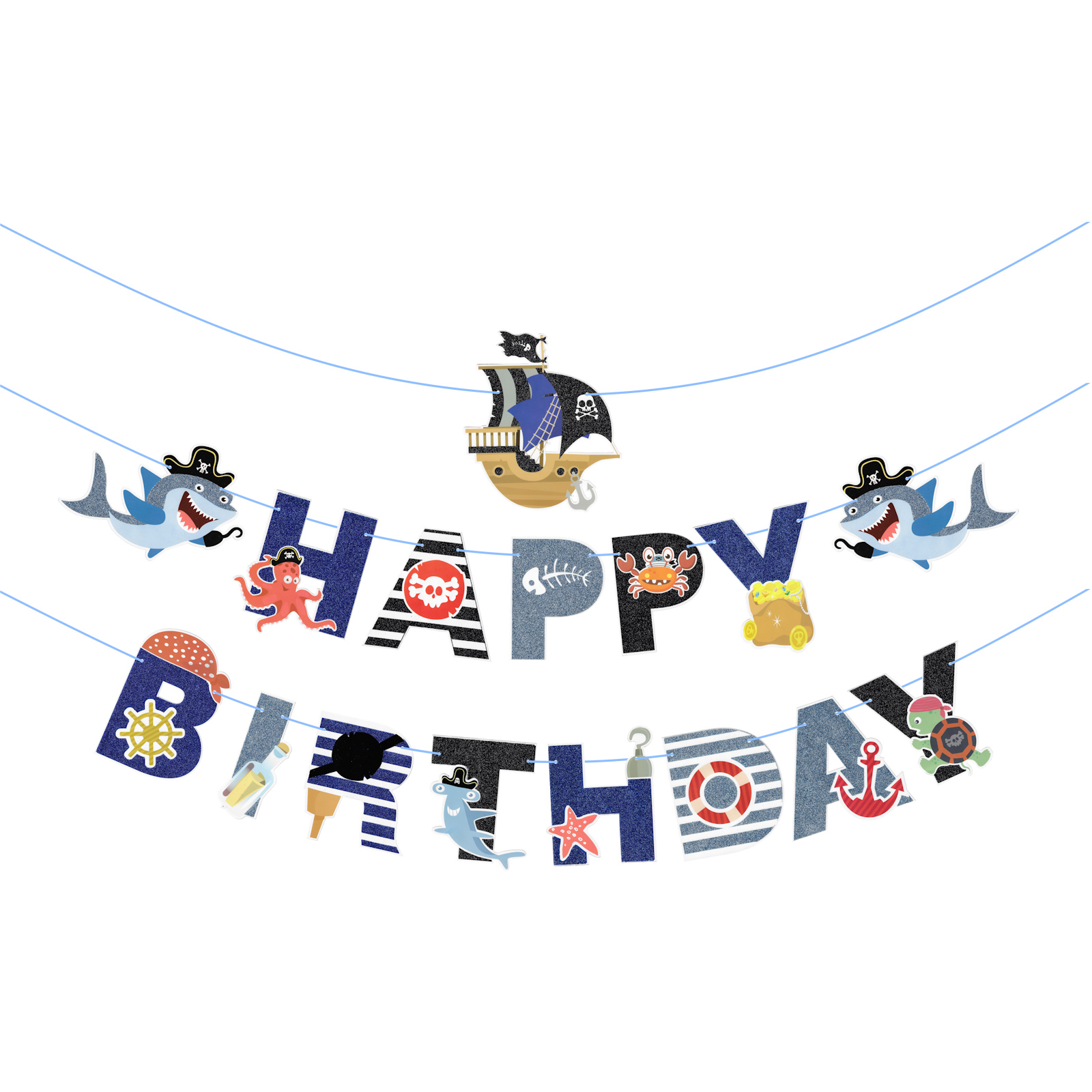 Pirate Under the Sea Garland Banner