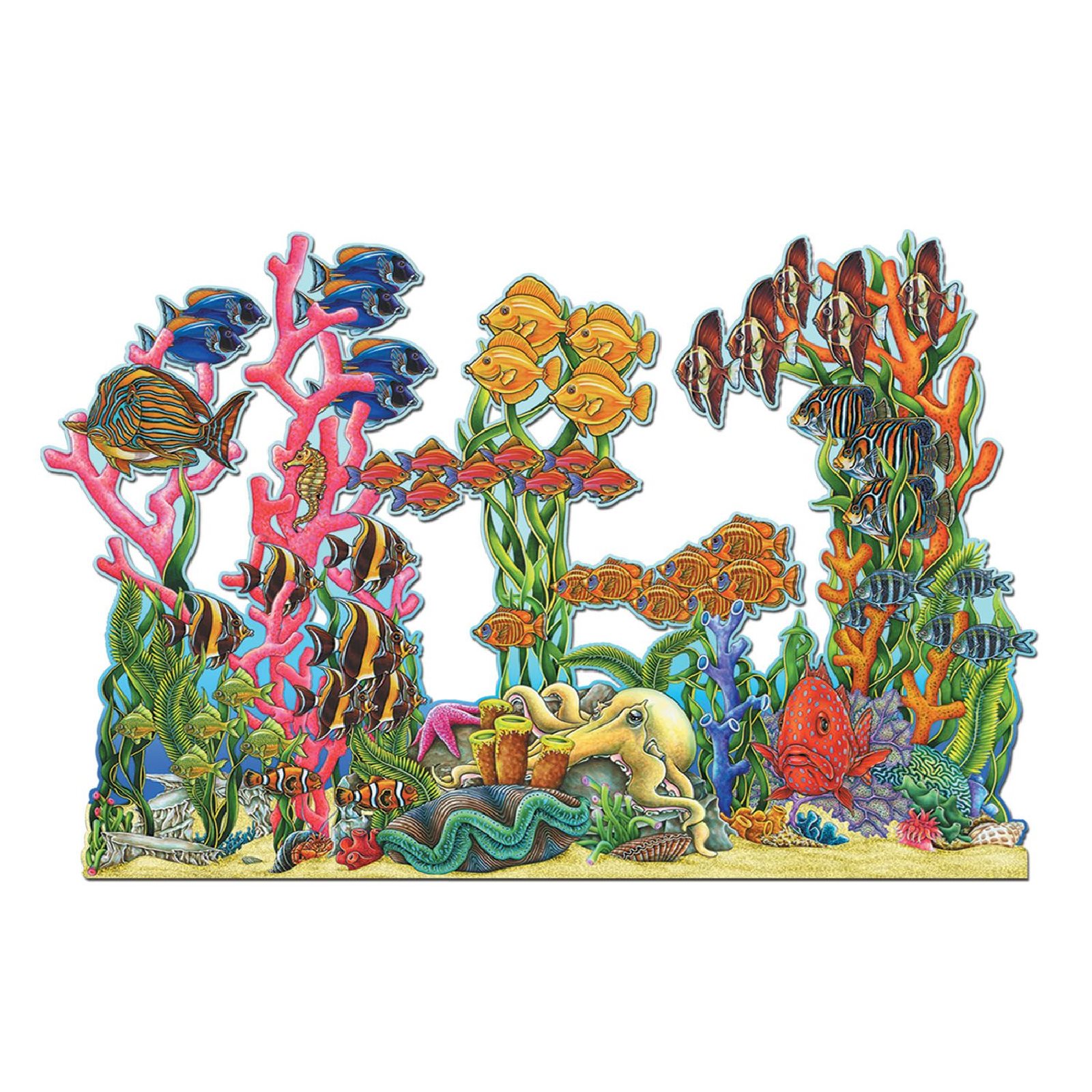 Seascape Jointed Cutout Wall Decoration 94cm