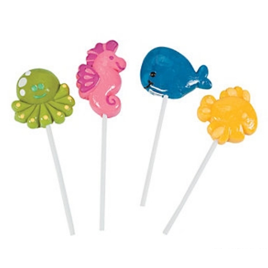 Sea Animal Lollipops (Box of 12)