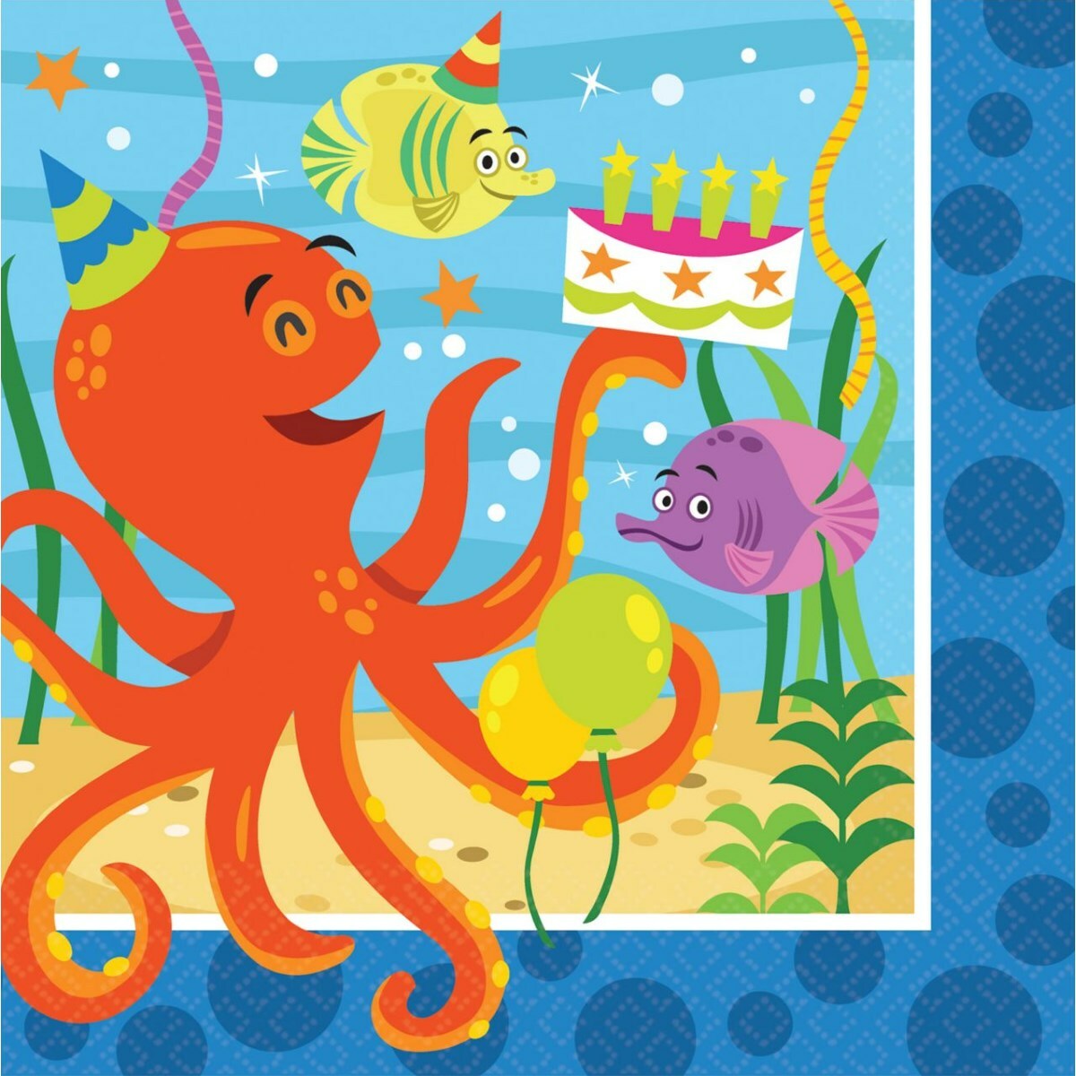 Ocean Buddies Large Napkins / Serviettes (Pack of 16)