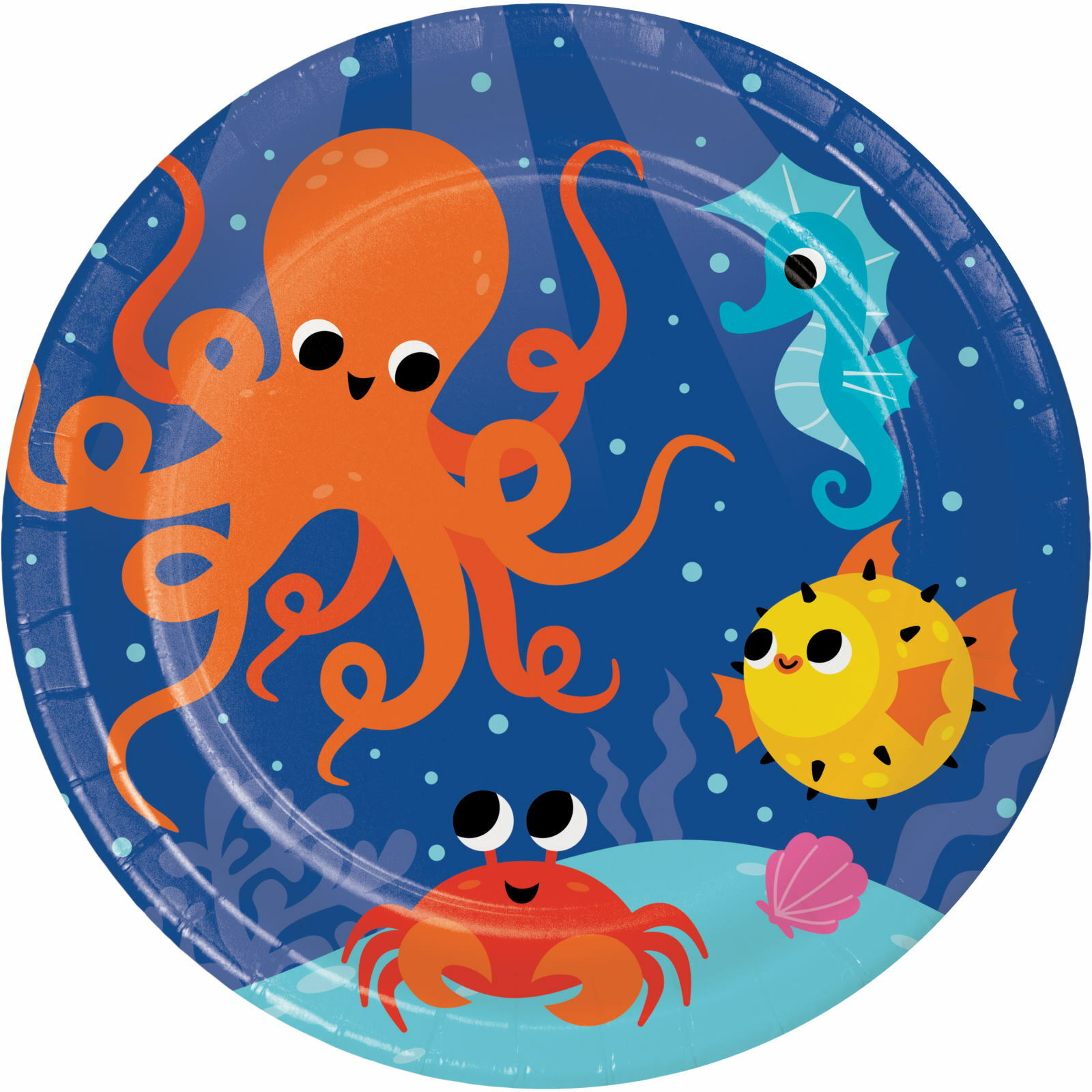 Ocean Celebration Large Paper Plates (Pack of 8)