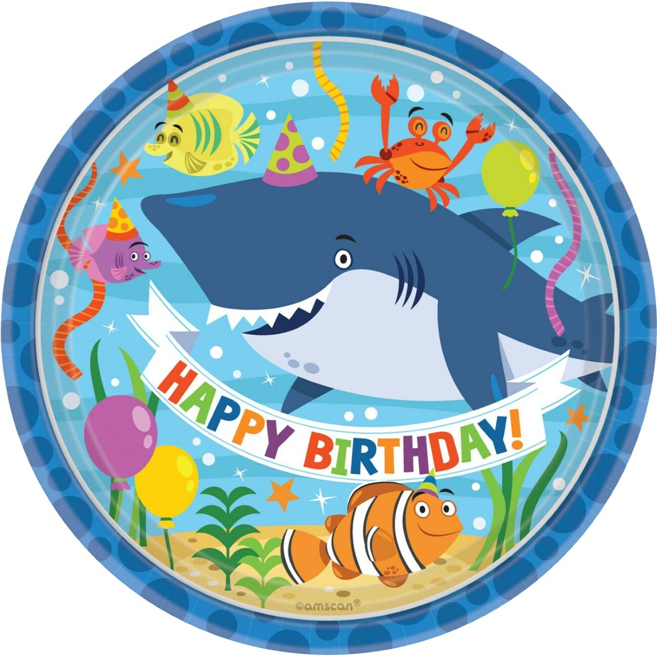 Ocean Buddies Small Paper Plates (Pack of 8)