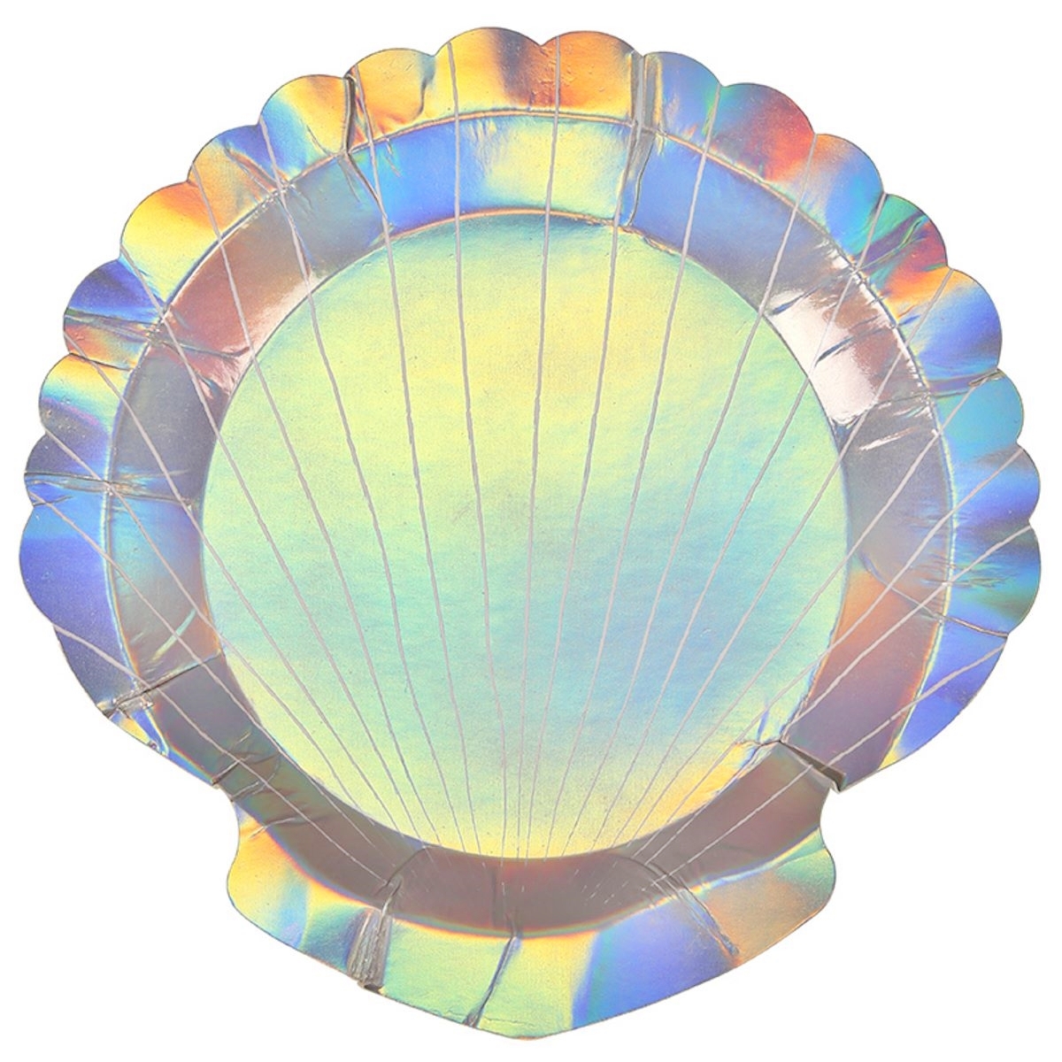 Meri Meri Foil Shell Plates (Pack of 8)