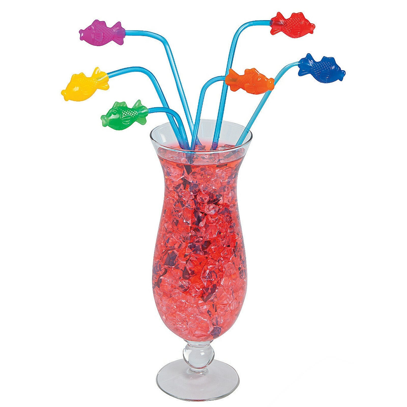 Plastic Fish Straws (Pack of 12)