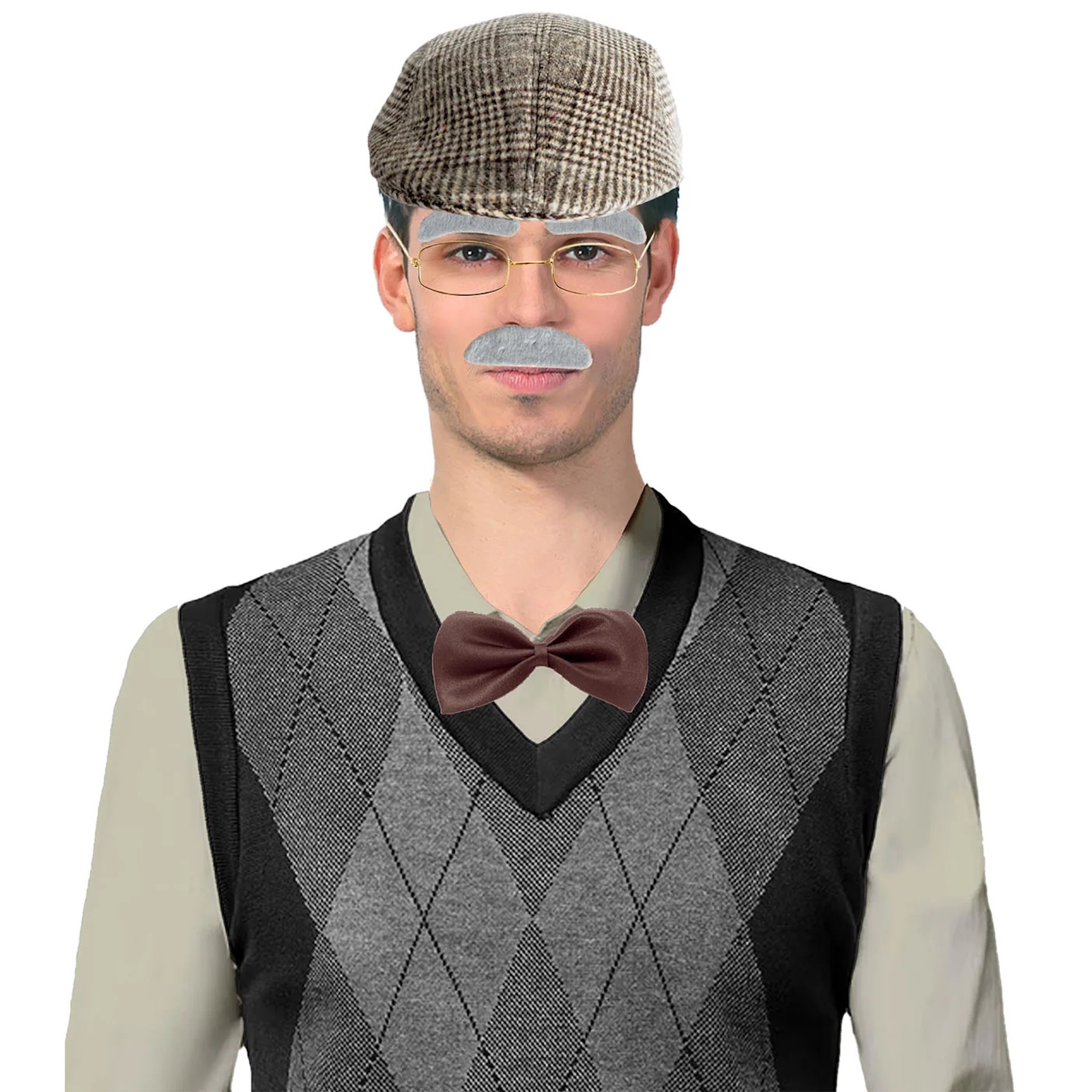 Amscan Child Grandpa Costume Accessory Kit - Includes Hat With Hair, Glasses & Mustache, One Size - View #9