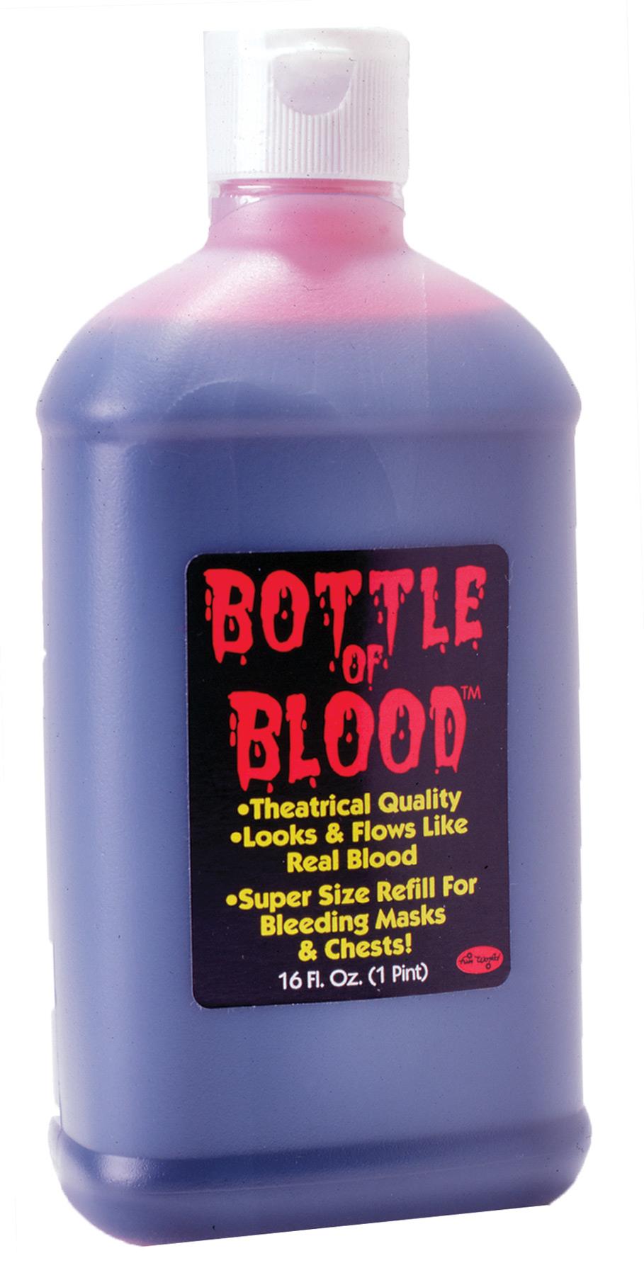 Fake Blood Pint Plasma Bottle Makeup Accessory