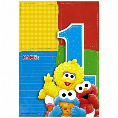 Sesame Street 1st Birthday Lolly/Treat Bags