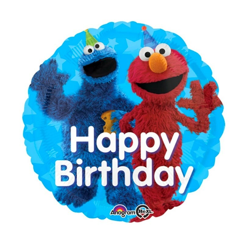 Sesame Street Fun Happy Birthday Helium Balloon