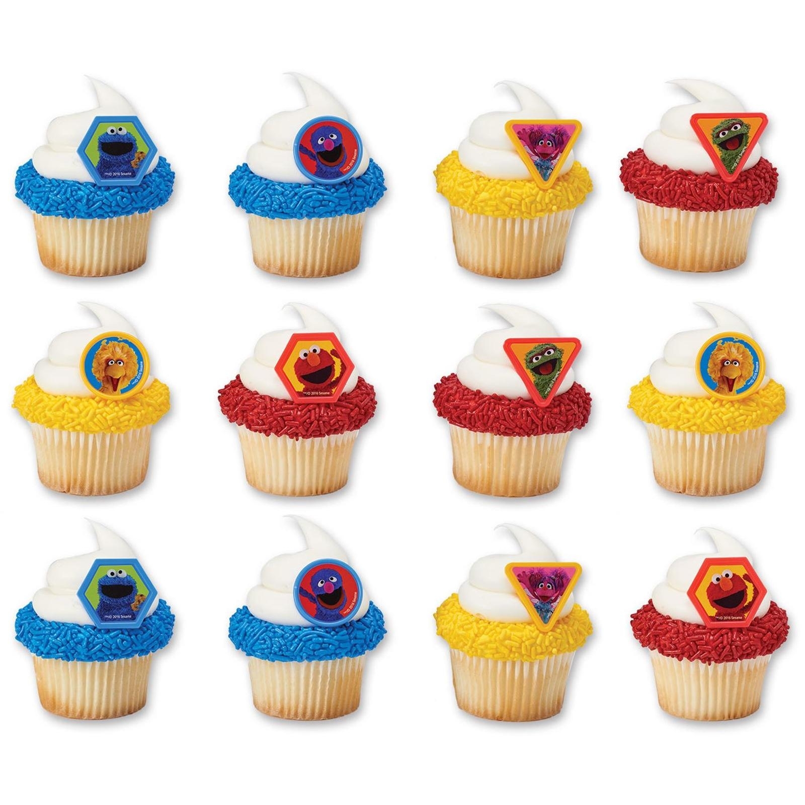 Sesame Street Giggle Together Cupcake Rings (Pack of 12)