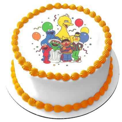 Sesame Street Edible Icing Cake Decoration