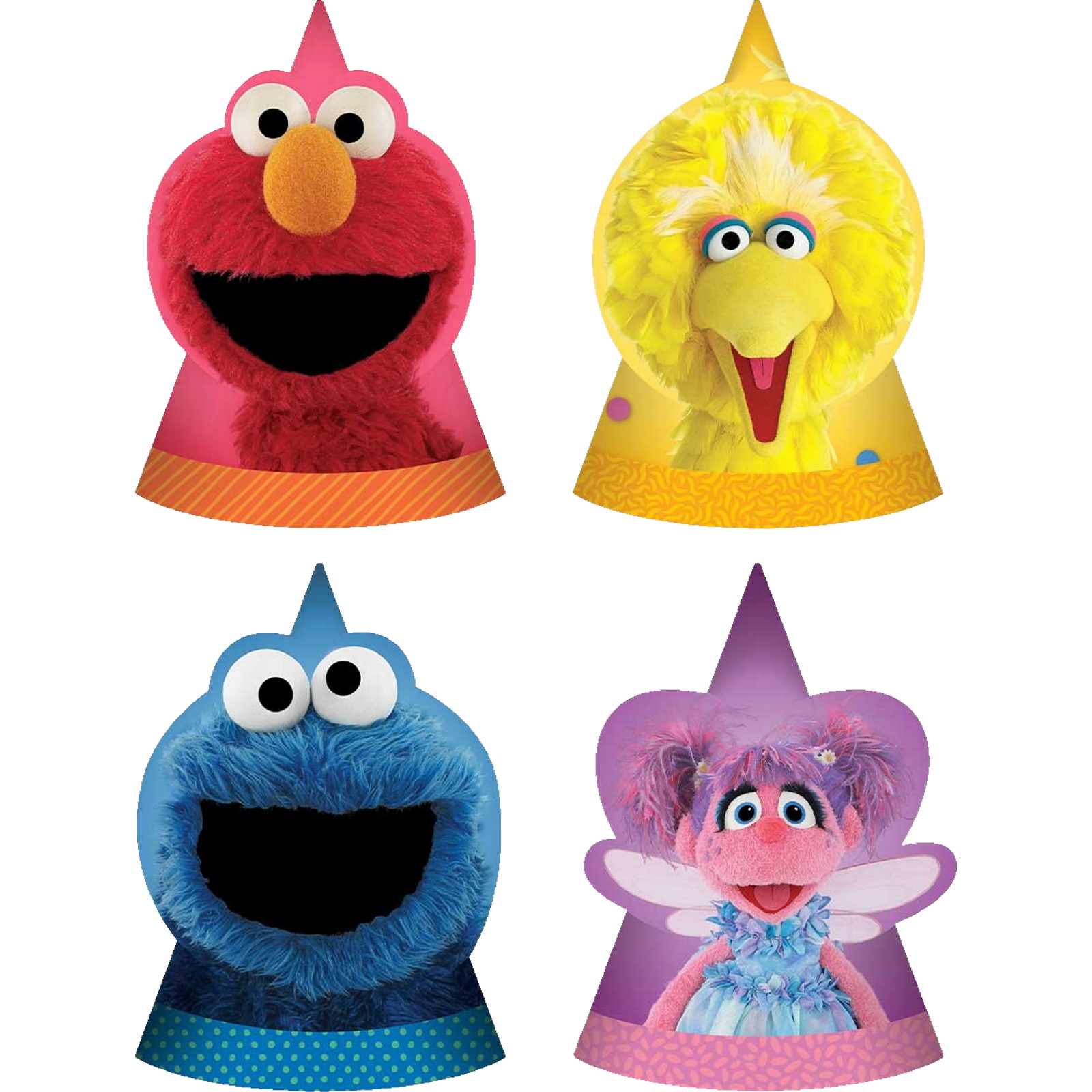 Sesame Street Party Hats (Pack of 8) 