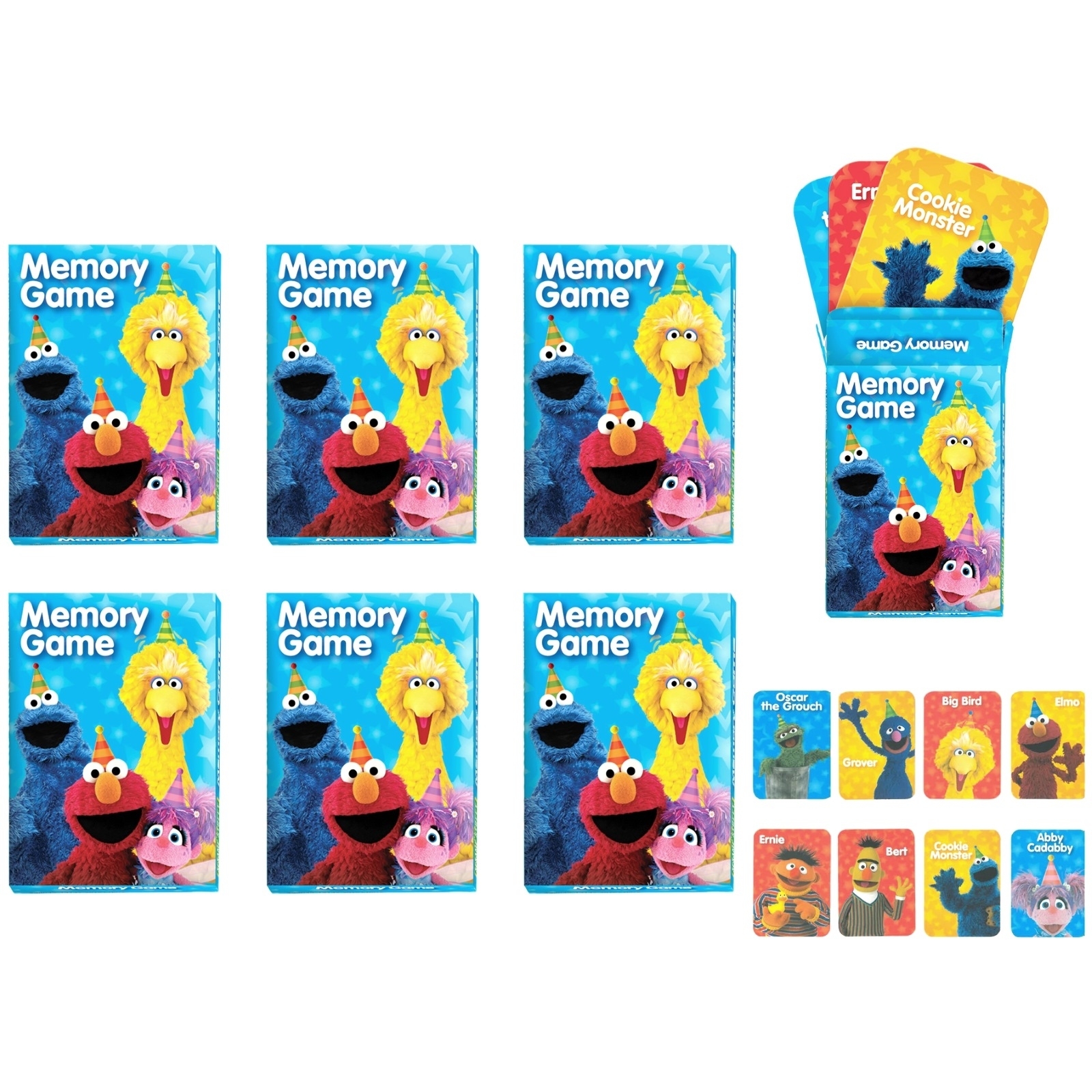 Sesame Street Mini Memory Game (Pack of 6)