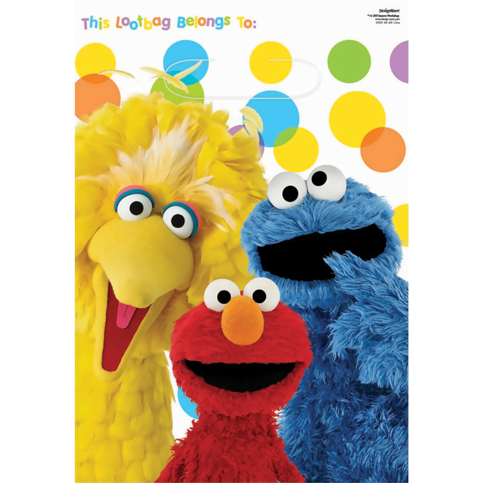 Sesame Street Lolly/Treat Bags (Pack of 8)