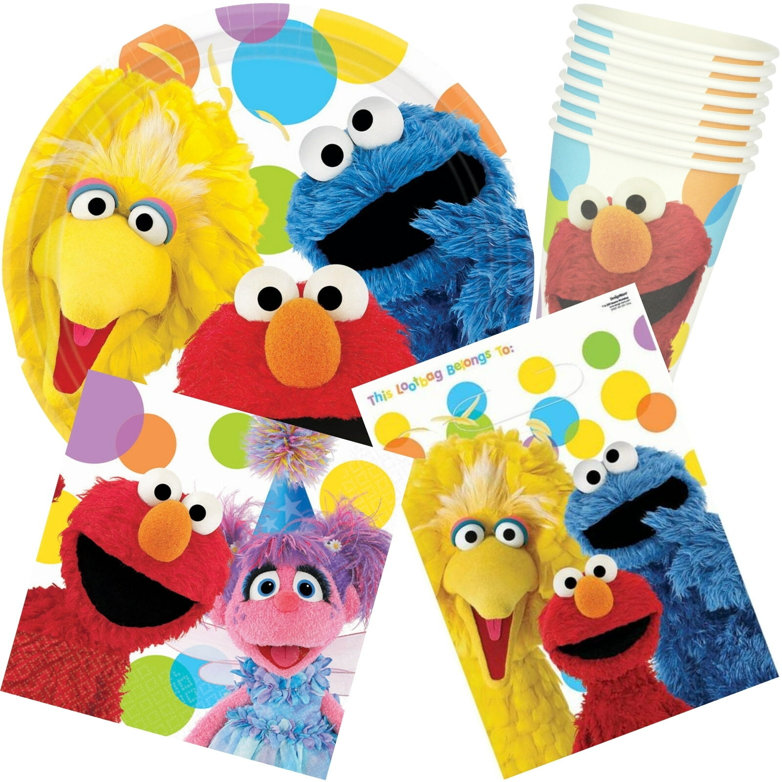 Sesame Street Party Pack (For 8 Guests)