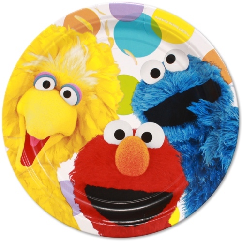 Sesame Street Large Paper Plates (Pack of 8)