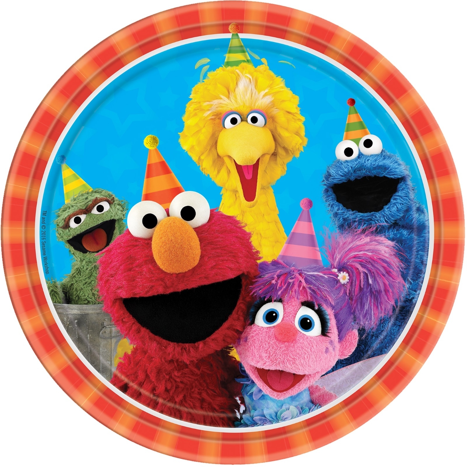 Sesame Street Large Paper Plates (Pack of 8)