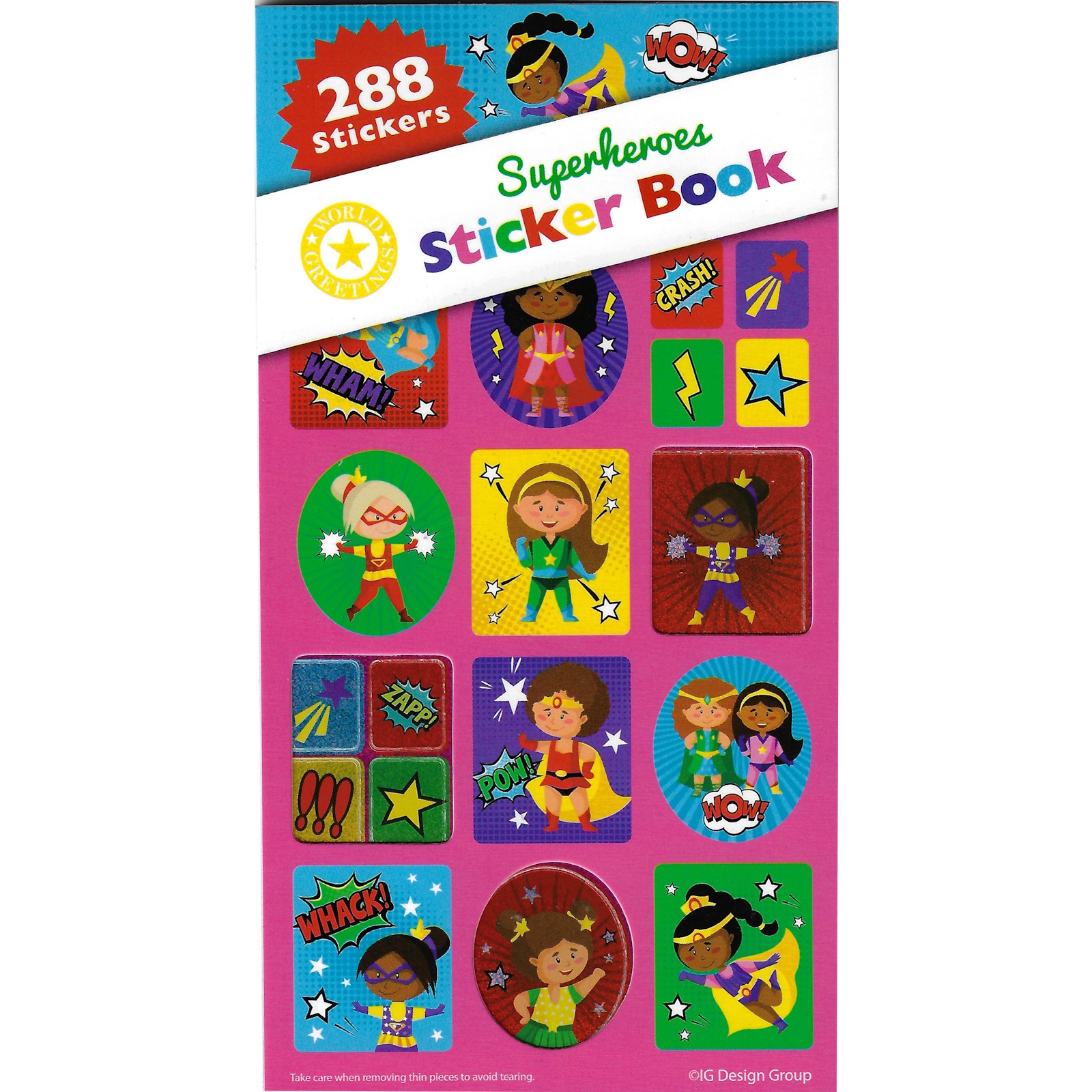 Little Miss Superheroes Sticker Book (12 Sheets)