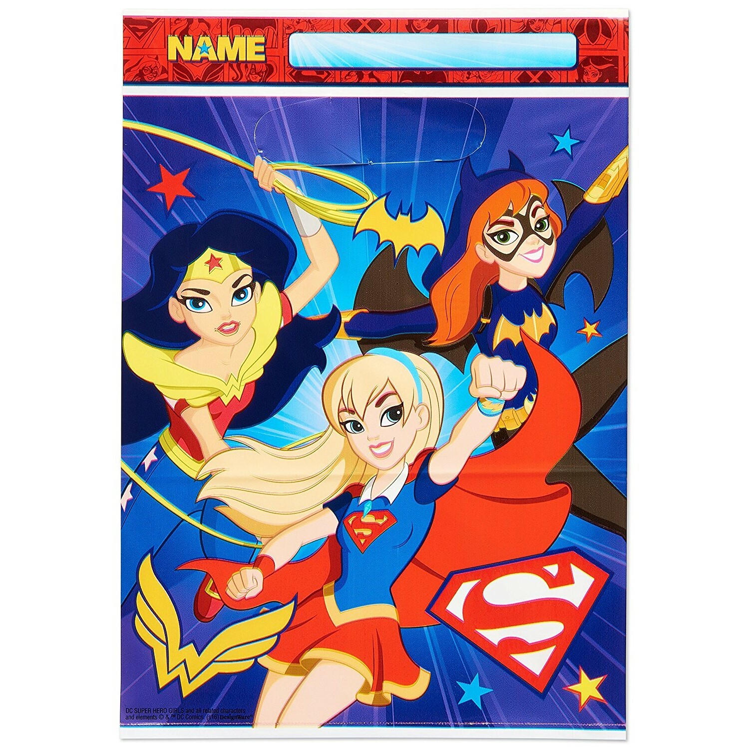 Super Hero Girls Lolly/Treat bags (Pack of 8)