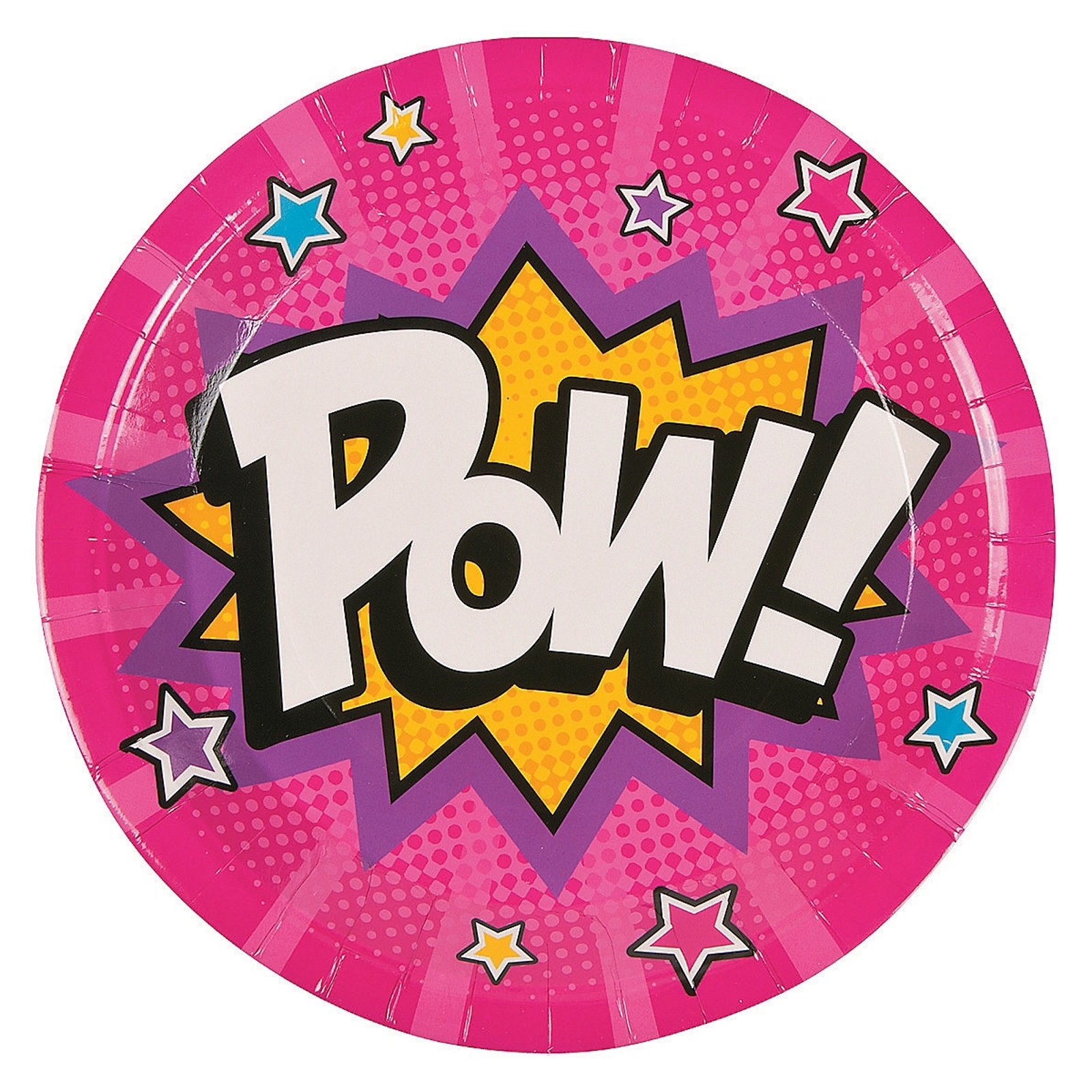 Superhero Girl Large Paper Plates (Pack of 8)